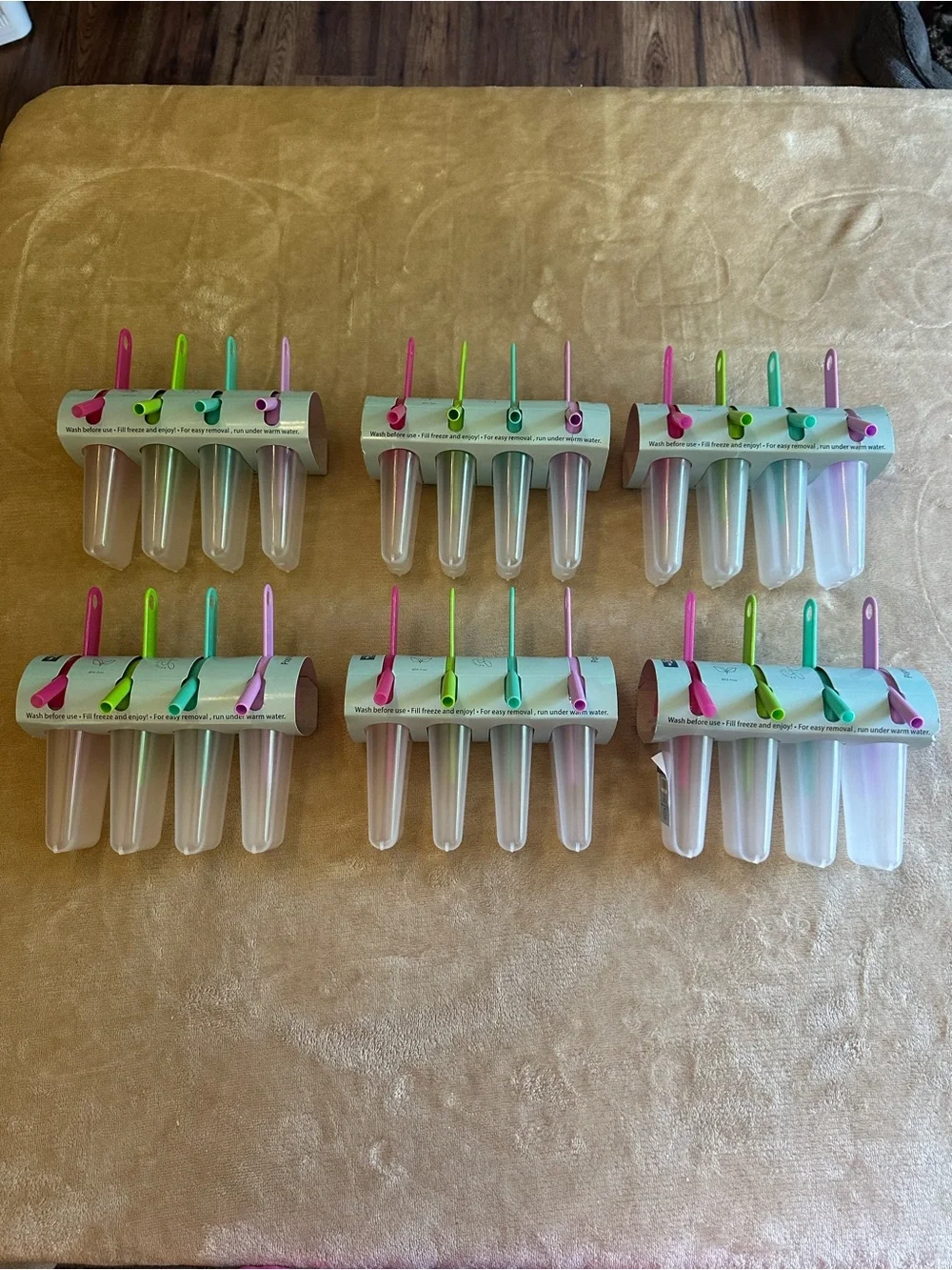 Multi-Color Silicone Frozen Treat Mold Popsicle Maker - 6 Pack